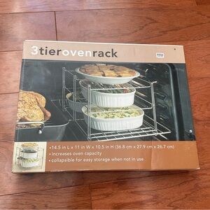 Bed Bath & Beyond 3 tier oven rack Thanksgiving Cooking Kitchen Space Saver
